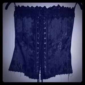Black flower corset from Fredericks